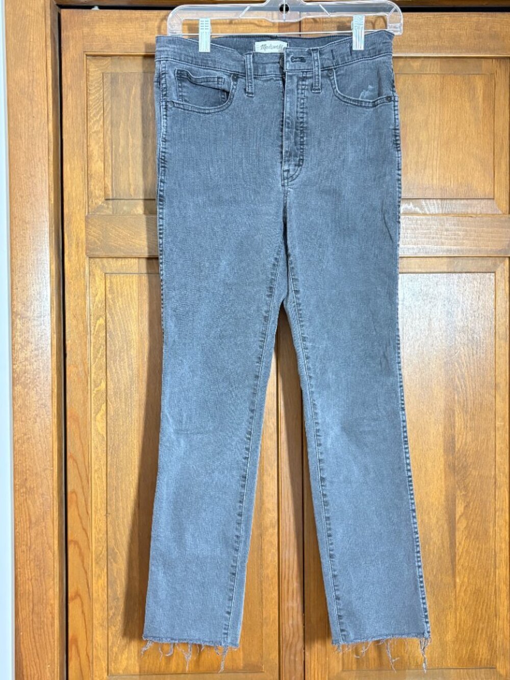 Madewell Stovepipe Straight Leg Jeans | High Rise | Raw Hem | Size 27